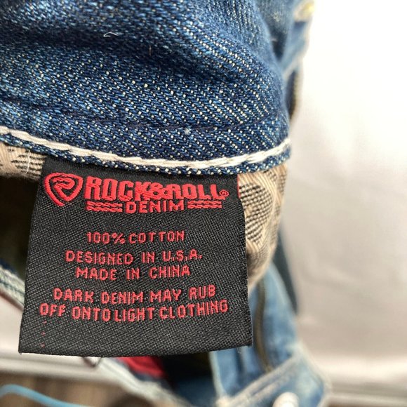 Rock&Roll Men's Double Barrel Straight Relaxed Fit Denim LT Vintage Sz 33x34 NWT - Picture 6 of 12